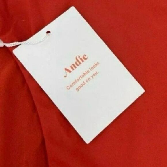 Andie Swim Wide Band High Waisted Bikini Bottom in Chili Pepper Size XS NWT - Picture 5 of 11